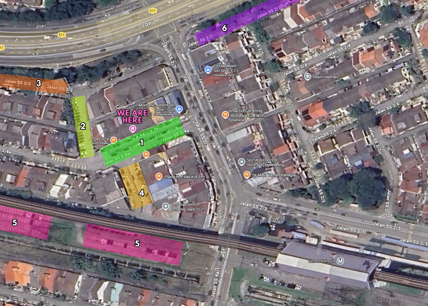 Main Parking Map
