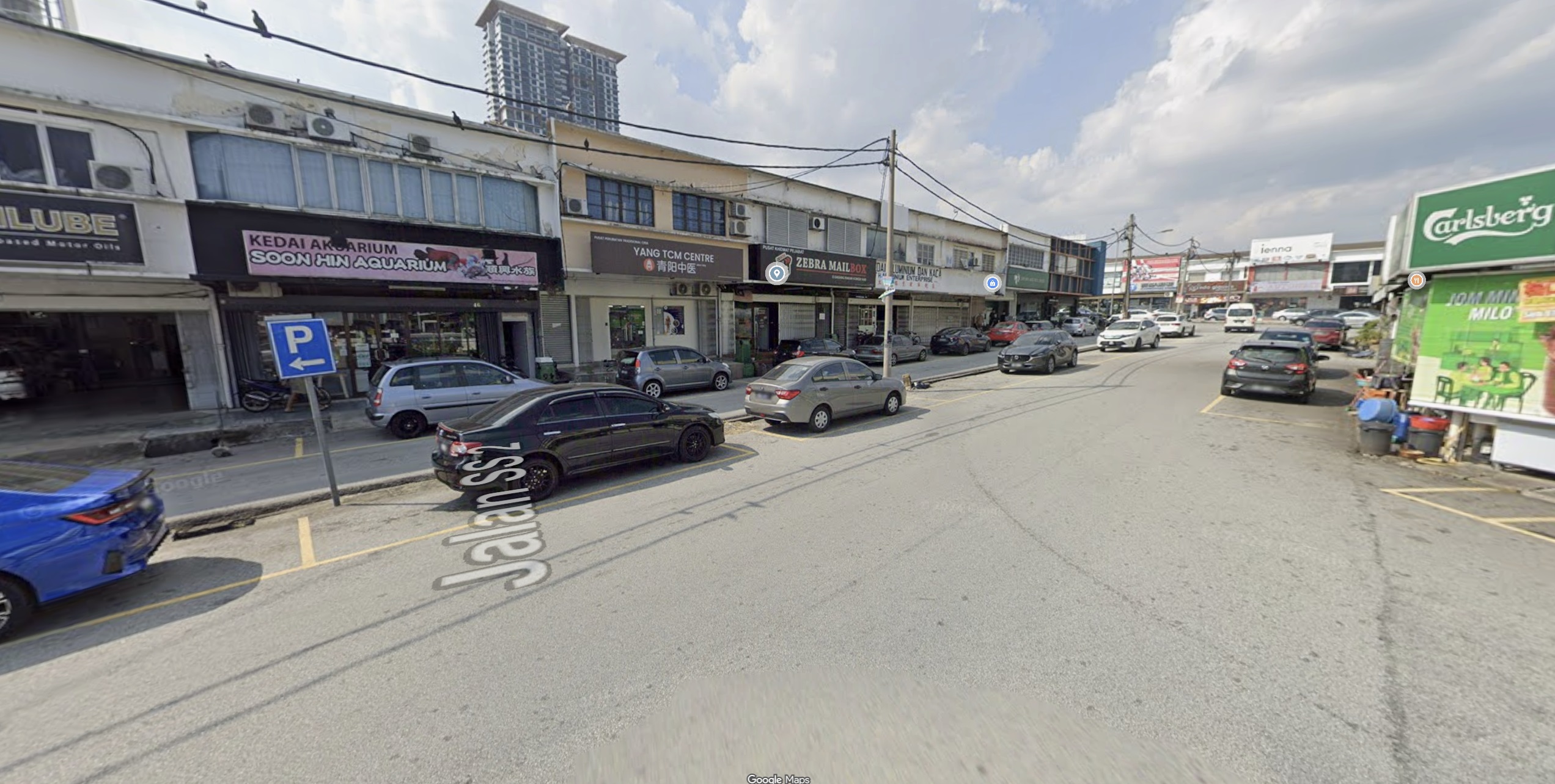 Parking in front of AH